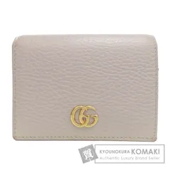 GUCCI グッチ 456126 GGマーモント ダブルG 二つ折り財布（小銭入れあり） カーフ レディース [中古]