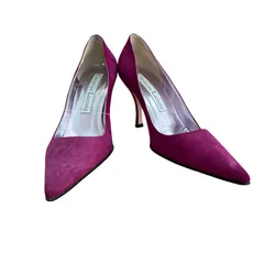 MN4 Christian Lacroix　クリスチャンラクロア　パンプス 37(24.0)  スウェード　ポインテッドトゥパンプス　パープル  8.5cmヒール　2000001454121