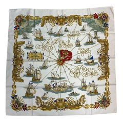 HERMÈS MUSEE 大判シルクスカーフ 海洋テーマ 90cm - メルカリ