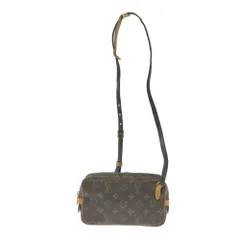 【中古】LOUIS VUITTON ルイ・ヴィトン M51828 モノグラム PVC ポシェット マルリー バンドリエール ブラウン 458258 ショルダーバッグ