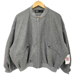 ザラ ZARA プラッシュボンバージャケット  レディース import：S 