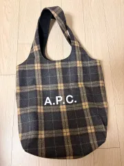 A.P.C. チェック ショルダーバッグ (ウール50% ポリ50%)