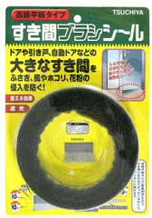 【送料無料】槌屋 すき間ブラシシール 高級平板タイプ シルバー ベース幅10Xブラシ長さ10mmX長さ3m SB200GY