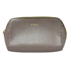 FURLA(フルラ) ポーチ - グレーベージュ レザー