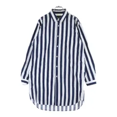 COMME des GARCONS HOMME PLUS (コムデギャルソンオムプリュス) 16SS STRIPED SHIRTS ストライプ 長袖シャツ ホワイト/ブルー PQ-B060