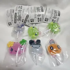 ② 5種 6個 たまごっち カラフルキャンディチャーム ガチャ フィギュア キーホルダー