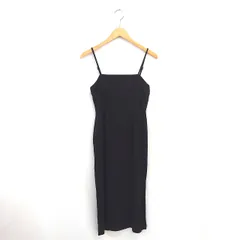 ナイロ nairo キャミワンピ ワンピース タイト ロング ノースリーブ S 黒 ブラック /TT