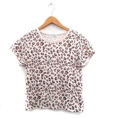 アンレクレ en recre カットソー Tシャツ 半袖 コットン ヒョウ柄 レオパード 1 ベージュ /KT4