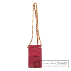 CHANEL シャネル ココマーク チェーンショルダー アクセサリーポーチ エナメル レディース [中古]