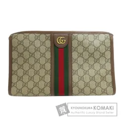 GUCCI グッチ 598234 オフディア ミディアム ポーチ GGスプリーム クラッチバッグ PVC レディース [中古]