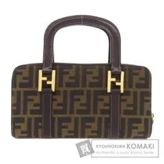 FENDI フェンディ ズッカ柄 ハンドバッグ キャンバス レディース [中古]