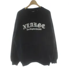 エクストララージ X-LARGE タグ付き 24AW オールドイングリッシュロゴクルーネックスウェットシャツ 黒 ブラック トレーナー 長袖 トップス /PP ■GY19