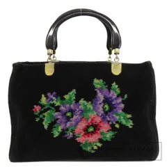 FEILER フェイラー フラワーモチーフ ハンドバッグ パイル レディース [中古]