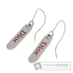 CHRISTIAN DIOR クリスチャンディオール ロゴプレート ピアス 金属製 レディース [中古]