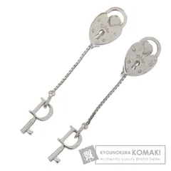 CHRISTIAN DIOR クリスチャンディオール ハート カデナ キー チェーン イヤリング 金属製 レディース [中古]