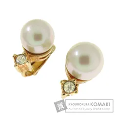 CHRISTIAN DIOR クリスチャンディオール フェイクパール ピアス 金属製 レディース [中古]