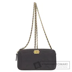 CHANEL シャネル チェーンウォレット ボーイシャネル マトラッセ ゴールド金具 長財布（小銭入れあり） グレインド カーフスキン レディース [中古]