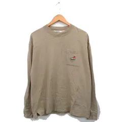 コンバース CONVERSE カットソー Tシャツ 長袖 コットン ロゴ M ベージュ /KT23