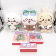 ちいかわ ぬいぐるみ ウッドツリー プレートセット キャンドルセット 未使用 エニマイくじ A賞 B賞 C賞 E賞 コラボ限定衣装 ちいかわ ハチワレ うさぎ キャラクターグッズ