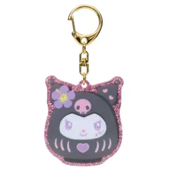 【メール便】クロミ キーリング キラキラアクリルキーホルダー だるまシリーズ サンリオ プレゼント キャラクター グッズ 