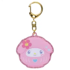 【メール便】マイメロディ キーリング キラキラアクリルキーホルダー だるまシリーズ サンリオ プレゼント キャラクター グッズ 