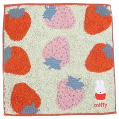 【メール便】ミッフィー ハンカチタオル ミニタオル strawberry ディックブルーナ マリモクラフト 汗拭きタオル 絵本キャラクター グッズ 