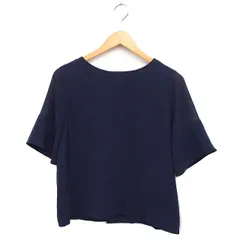 ロペピクニック ROPE Picnic シアースリーブ ブラウス 半袖 2WAY 38 ネイビー 紺 /FT43