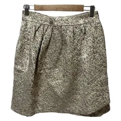 DIOR/ChristianDior(ディオール/クリスチャンディオール) 巻きスカート サイズ42 L レディース美品  - ゴールド×ピンクベージュ ミニ