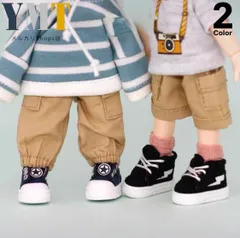 オビツ11 ドール服 カーゴパンツ ロングorハーフ カジュアル ストリート風 着せ替え 12分ドール ねんどろいどどーる 人形用 男の子 女の子兼用 撮影小物 ob11d-5