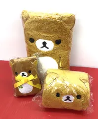 未使用 リラックマ  リラックマストア限定商品 フェイスタオル・ハンドタオル・マスコットタオル 3点セット