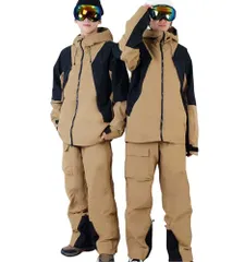 [ＰＡＦＨＬ] スノーボードウェア 上下セット メンズ レディース 大人 防風防寒 撥水 耐水 スキーウェア スノボウェア 中綿なし 男女兼用e 3638642e
