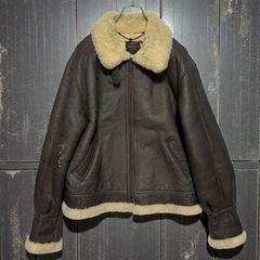 US AIR FORCE B-3 ムートン ボア フライトジャケット L - メルカリ