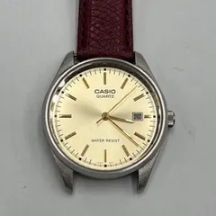 ◼︎CASIO カシオ 腕時計 MTP-1175 クォーツ アナログ ゴールド文字盤 デイト 稼働品