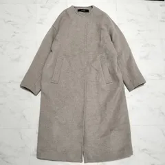 JOURNAL STANDARD　ジャーナルスタンダード　24AW　super140　ウールビーバー　ノーカラーコート　ライトベージュ