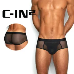 C-IN2 前開き ブリーフ ビキニ SHEER Fly Front Brief （ブラック） シースルー メッシュ CIN2 シーインツー メンズ下着 インナー 男性 パンツ アンダーウェア ブランド