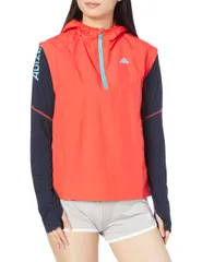 アディダス(adidas) ランニング ベスト アディゼロ レディース ハーフジップ ブライトレッド/ブライトレッド EZY96-IM2135