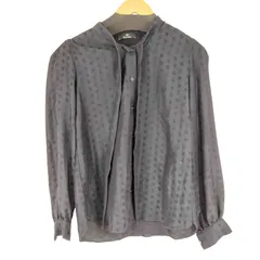 ピーエスポールスミス PS Paul Smith 総柄 ボウタイ ブラウス レディース  40