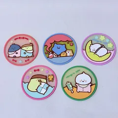 お文具といっしょ クリアラバーコースター お月さまとお文具 名も無き者＆プリンさん お文具 猫さんの大実験 プリンさん 4種 セミコンプ