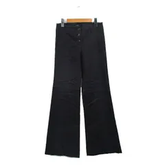 セオリー Theory フレアパンツ センタープレス コットン シンプル X0 チャコールグレー /KT33