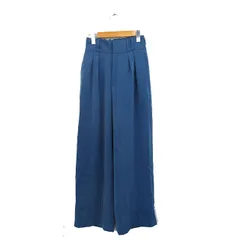 ハレ HARE ワイドパンツ センタープレス シンプル F ブルー 青 /KT29