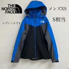 ♦️美品♦️ノースフェイスHYVENTマウンテンパーカー　ブルー×ブラック 女性にも