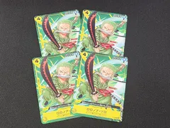 OP　ワンピースカードゲーム　ロロノア・ゾロ　P　P-042　4枚セット　※商品説明文確認