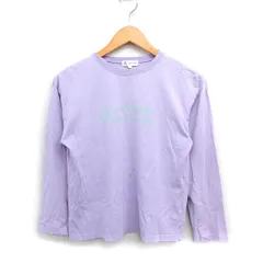 ロペピクニック ROPE Picnic KIDS プリント Tシャツ カットソー 長袖 丸首 コットン 綿 150 ラベンダー 薄紫 /FT28