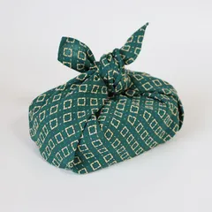 ランチクロス 風呂敷 小風呂敷 お弁当包み ふろしき 四角刺子 50cm 綿100% 緑 日本製 国産 おしゃれ かわいい 大人 男性 女性 男の子 女の子 小学生 中学生 高校生 お弁当 弁当箱用