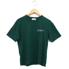 コンバース CONVERSE クルーネック カットソー Tシャツ ロゴ刺繍 プリント コットン 綿 半袖 M 緑 グリーン /NT5