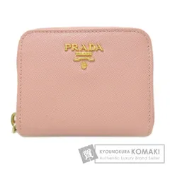PRADA プラダ サフィアーノ ロゴ金具 コインケース レザー レディース [中古]