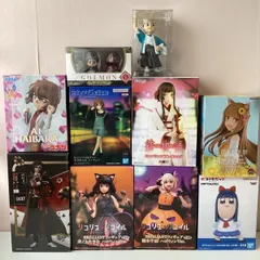 名探偵コナン・リコリスリコイル・ガクト・GOEMON・総司の独り言・結物語・ポプテピピック・狼と香辛料・夜のクラゲは泳げない　美少女　フィギュア セット　10点　まとめ売り　菅JMTY0128E05