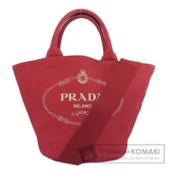 PRADA プラダ カナパ バケツ 2WAY トートバッグ キャンバス レディース [中古]