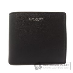 Y【新品同様】サンローランパリ コンパクトウォレット クロコ型押し