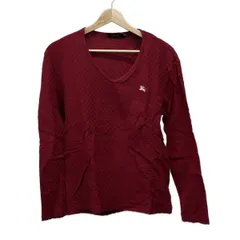 Burberry Black Label(バーバリーブラックレーベル) 長袖カットソー サイズ2 M メンズ美品  - ボルドー Vネック
